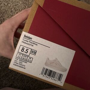 Seldan Tumble Pink and White Sneakers